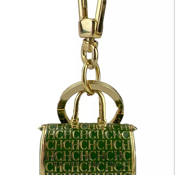 CH Carolina Herrera Green Andy Bag Keychain / handbags accessories /Charms - Picture 2 of 7